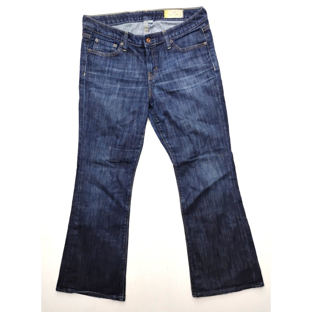 Gap Jeans Low Rise Flare Dark Wash Denim Y2K Women's Size 10